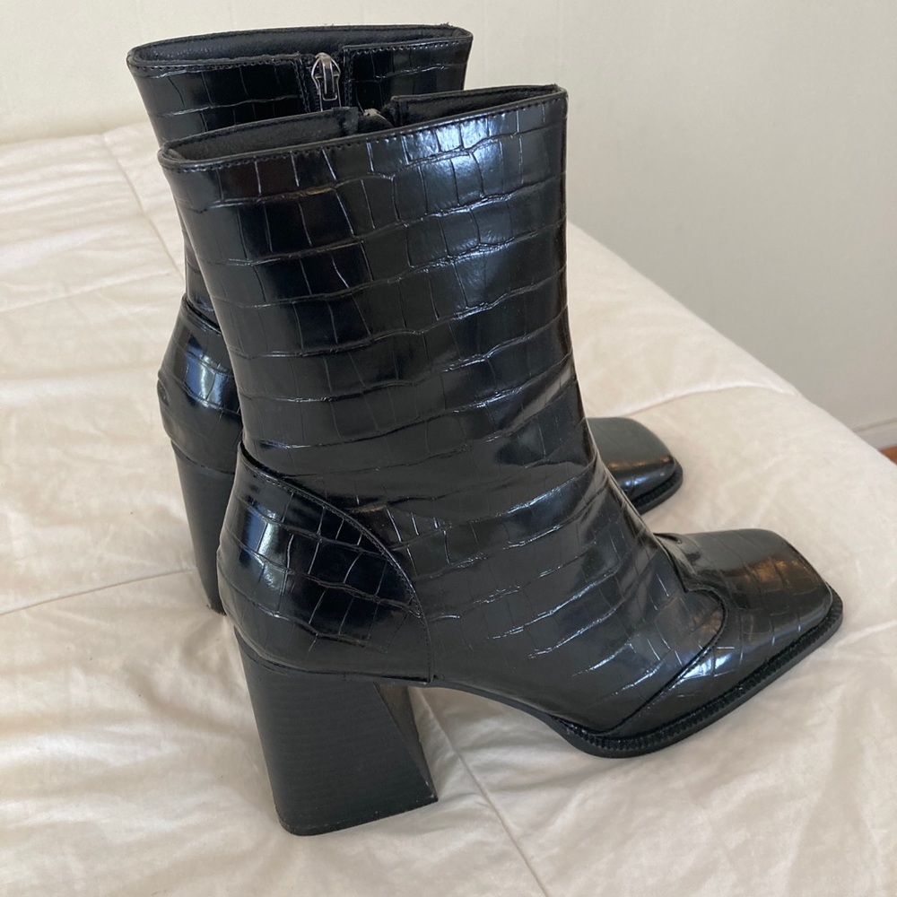 Nasty gal crocodile booties